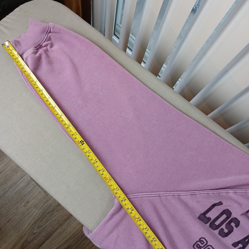 Planet Heart Retro "Los Angeles CA 2004" Sweatshirt L purple raglan long sleeve - Picture 11 of 12